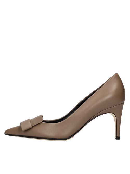 Leather pumps SERGIO ROSSI | A78950-MFI968-2243-110MARRONE